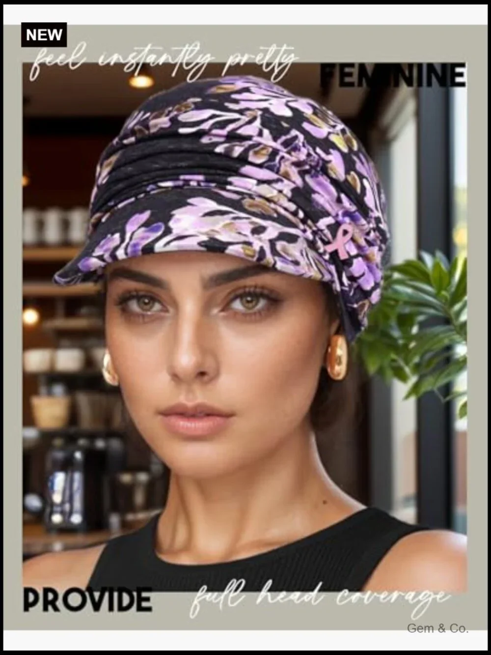 Bamboo Viscose Newsboy Cap Chemo Headwear Pleated Beanie Sun Hat
